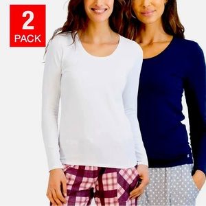 Lucky Brand 2-pack long sleeve lounge crew
